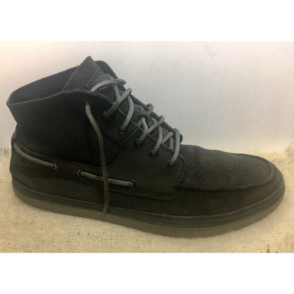 UGG Mens US SZ 14 Chukka Ankle Boots Charcoal Black Leather BAYNE Gray 1006144 main image 7